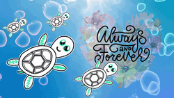 Cute Cartoon Turtle GIF
