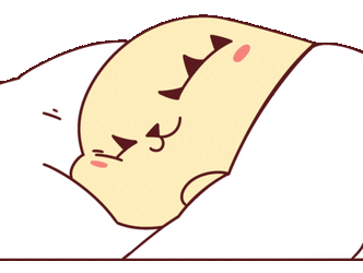 Cute Cartoon Waking Up GIF