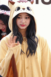 Cute Cat Onesie Twice Tzuyu GIF
