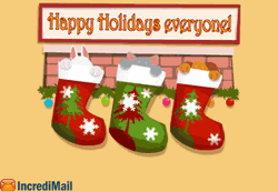 Cute Christmas Holiday Socks Greetings GIF