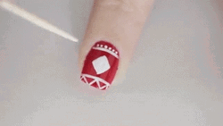 Cute Christmas Red Nail Polish GIF