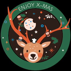 Cute Christmas Starbucks Deer Greetings GIF