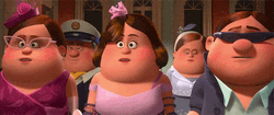 Cute Chubby Cartoon Jaw Drop GIF