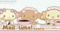 Cute Cinnamoroll And Friends Mail Time GIF