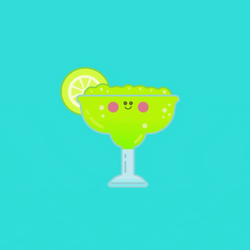 Cute Citrus Margarita Cartoon GIF