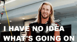 Cute Clueless Thor GIF