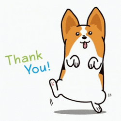Cute Corgi Thank You GIF