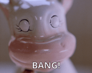 Cute Cow Bang Bang GIF