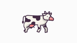 Cute Cow Walking Animation