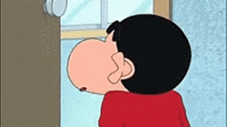 Cute Crayon Shin Chan Hiccups GIF