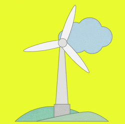 Cute Creative Windmill GIF
