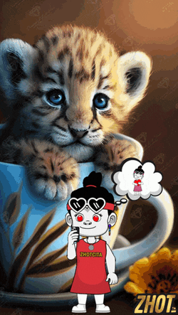 Cute Cub Baby Leopard GIF