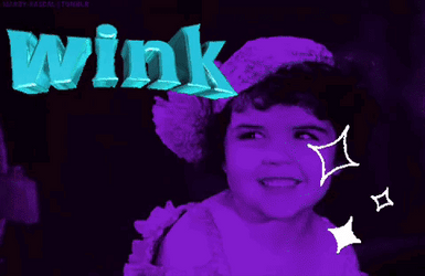 Cute Curly Baby Wink Wink GIF