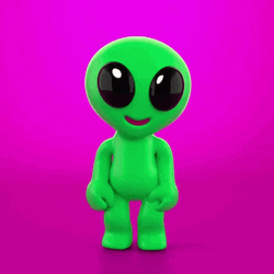 Cute Dancing Alien GIF