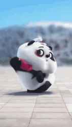 Cute Dancing Baby Panda GIF