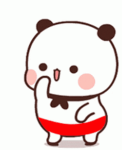 Cute Dancing Bubu Red Pants GIF