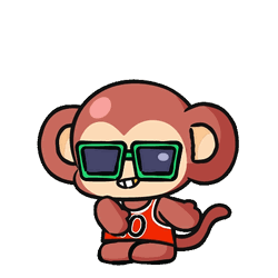 Cute Dancing Cool Monkey GIF