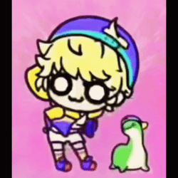 Cute Dancing Girl With Dino GIF