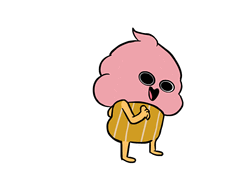 Cute Dancing Ice Cream GIF