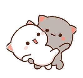 Cute Dancing Peach And Goma GIF