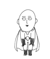 Cute Dancing Saitama Drawing GIF