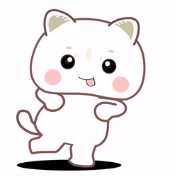 Cute Dancing Silly Cat GIF