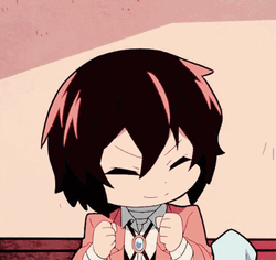 Cute Dazai Anime Happily Speaking GIF