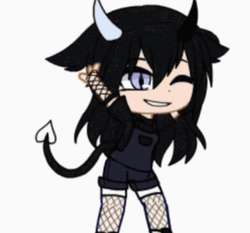 Cute Demon Girl Dancing Gacha Life GIF