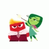 Cute Disgust Anger Inside Out GIF