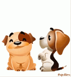 Cute Dog Hug Facebook Sticker GIF