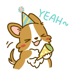 Cute Dog Party Poopers Yeah GIF