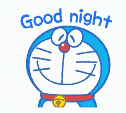 Cute Doraemon Good Night Snore