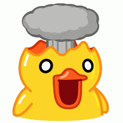 Cute Duck Blow His Mind GIF
