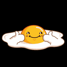 Cute Egg Giving Thumbs Up GIF