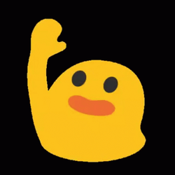 Cute Emoji Raising Hand GIF