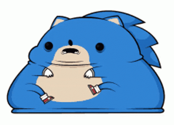 Cute Fat Sonic Meme GIF