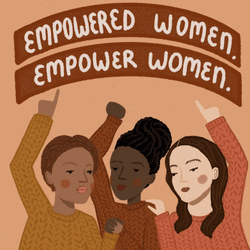 Cute Female Poster Empowered Women GIF