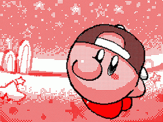 Cute Flipping Kirby Dancing GIF