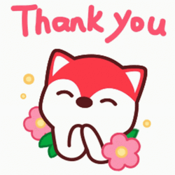 Cute Fox Thank You