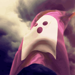 Cute Ghost Flag GIF