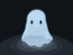 Cute Ghost Floating GIF