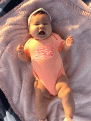 Cute Giggling Baby Girl GIF