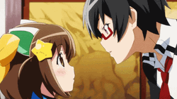 Cute Girl Anime Lick GIF