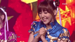 Cute Girl Chun Li Cosplay GIF