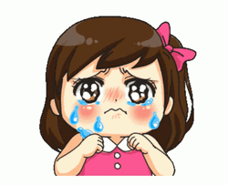 Cute Girl Crying GIF