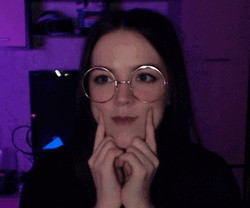 Cute Girl In Glasses GIF