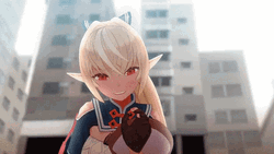 Cute Girl Shiranui Flare GIF