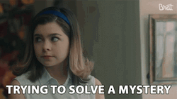 Cute Girl Tries To Solve Mystery GIF
