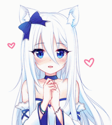 Cute Girly Anime Girl Blushing  GIF