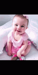 Cute Girly Baby Kiss Marks GIF